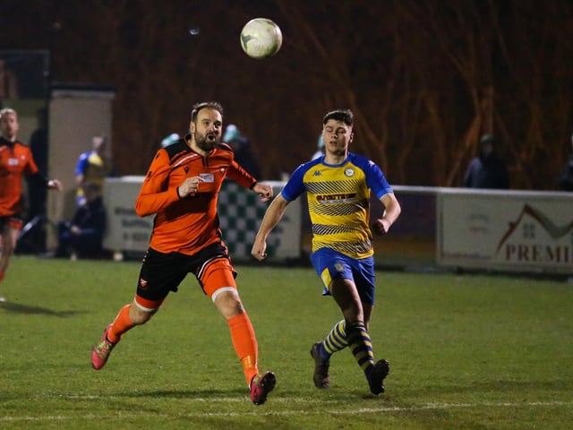 Portchester's Brett Pitman, left. Picture by Nathan Lipsham