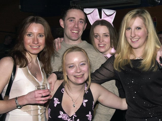 Revellers having a good time at Route 66 nightclub in Guildhall Walk, Portsmouth - (040893-0013)