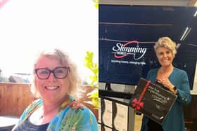 Emma Artemiou before at over 13 stone and now ready to take on a Brand new Slimming Journey
