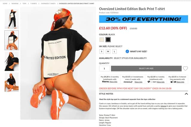 The advert that has been banned. Picture: ASA/PA Wire