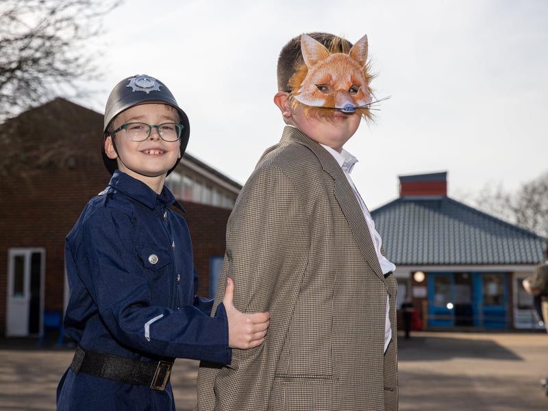 Children & staff from Stamshaw Junior School dressed up for World Book Day. Pictured - Pupils dressed up for World Book Day Photos by Alex Shute