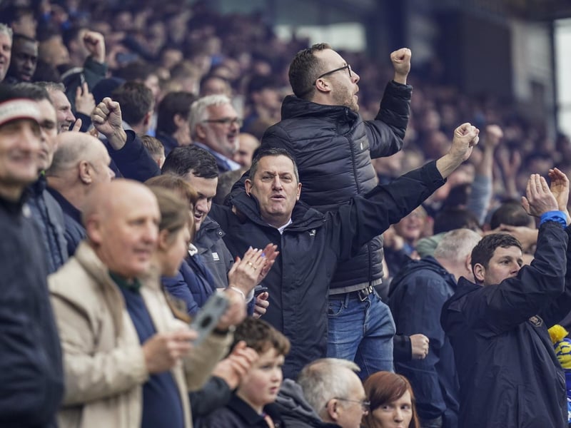 4,019 Pompey fans enjoyed the Blues' 1-0 win at Peterborough