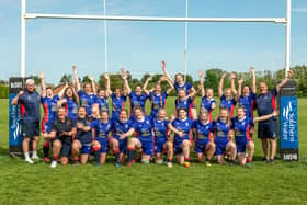 The victorious Hampshire team after booking their place at Twickenham. Picture: Mike Cooter