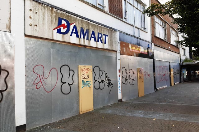 Damart in Arundel Street is another empty shop in the city centre.