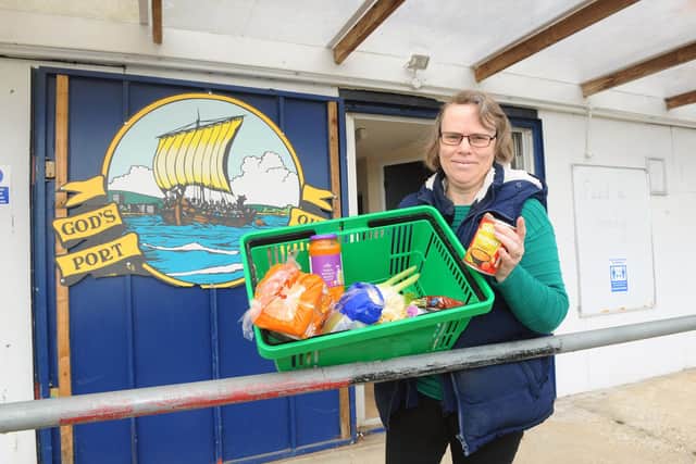 The Gosport Food Pantry based at Gosport Borough Football Club is officially opening their doors on Friday, April 9.Pictured is: Debra Redpath, community co-ordinator.Picture: Sarah Standing (080421-6258)