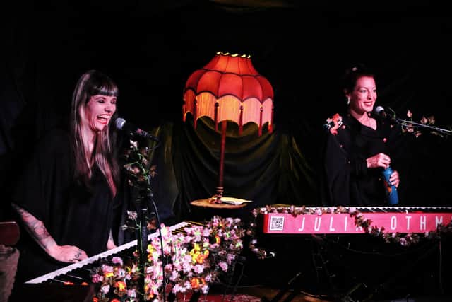 Carol Hodge and Julia Othmer performing live