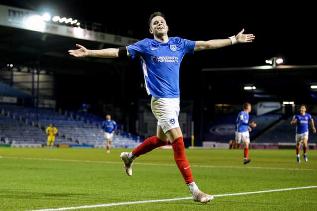 Pompey loan striker George Hirst. Picture: Robin Jones/Digital South