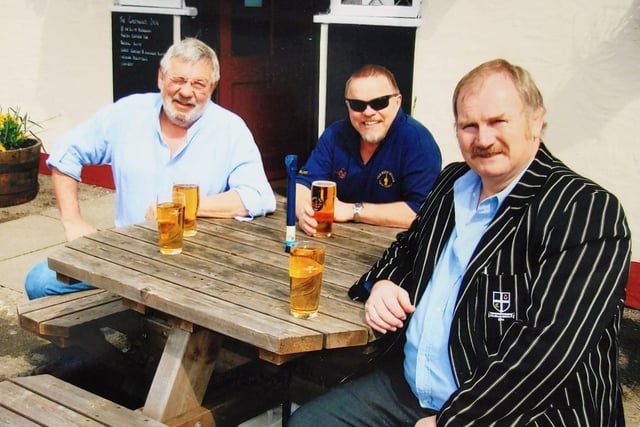 Ken Reilly, right, with Roger Nicholls and Roger Sellers