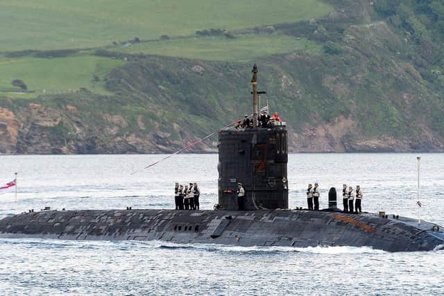 Picture shows HMS Tireless as she sails home for the last time through the Plymouth Sound heading for her home port of HMNB Devonport on the June 1 2014. After almost 30 years of service Tireless is due to be decommissioned.