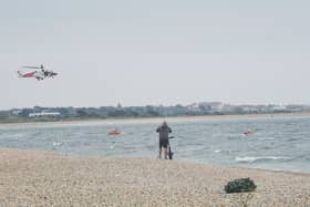 The coastguard were seen responding to an emergency incident in Eastney on Monday, May 13.