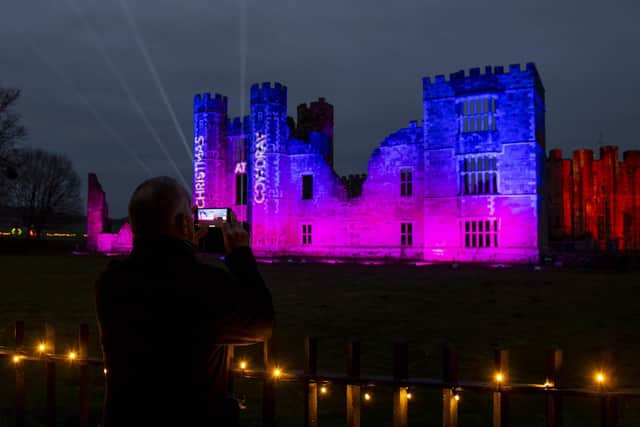 Christmas Light Trails, Cowdray Park, West Sussex. Taken November 2021. 
Photograph by Elliott Franks