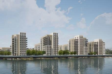 A CGI picture of how Tipner East in Portsmouth could look Picture: Vivid