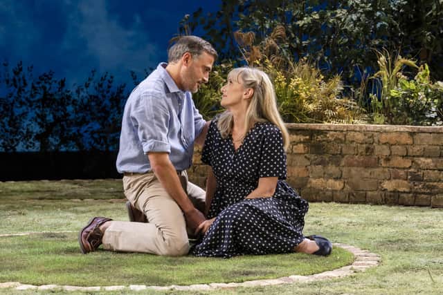 Marc Elliott (Andy) & Jenna Russell (Susan) in Woman in Mind at Chichester Festival Theatre. Photo by Johan Persson