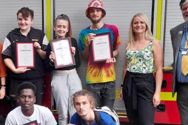 The county's fire service has helped 2,000 young people through the Prince’s Trust Team programme. Pic Hampshire & Isle of Wight Fire and Rescue Service