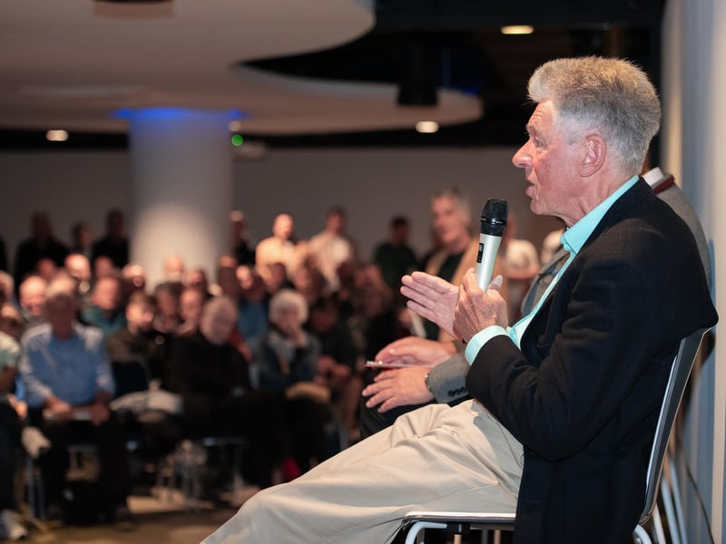 Tommy Youlden at the Played Up Pompey Four book launch in Fratton Park's Victory Lounge on Friday night. Picture: Steve Reid