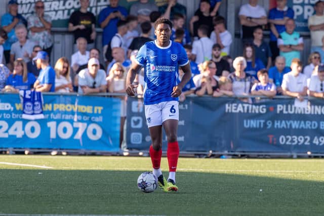 Triallist Jamal Baptiste has left Pompey. Picture: Alex Shute