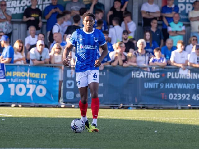 Triallist Jamal Baptiste has left Pompey. Picture: Alex Shute