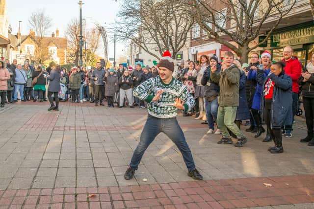 Khalid al-dulaimi 19, leading the Flashdance at Palmerston Road, Southsea Picture: Habibur Rahman