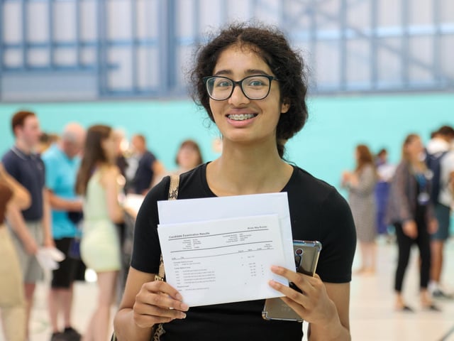 Kiran Kurian, 18, studied Maths, Further Maths, Physics and Computer Science, at UTC, Hilsea, and is heading to the Dyson Institute of Engineering
Photos by Alex Shute