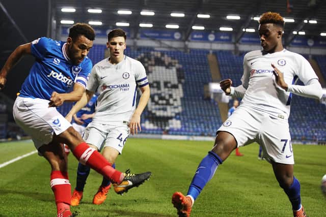 Callum Hudson-Odoi has since become an England international and been wanted by Bayern Munich since playing Pompey in the EFL Trophy. Picture: Joe Pepler
