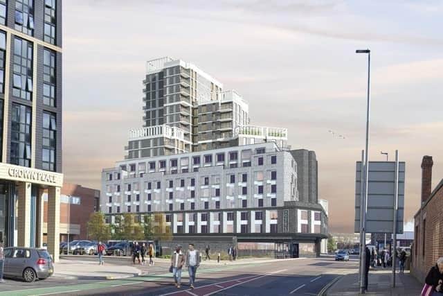 A CGI impression of the new Slindon Street development which has planning permission