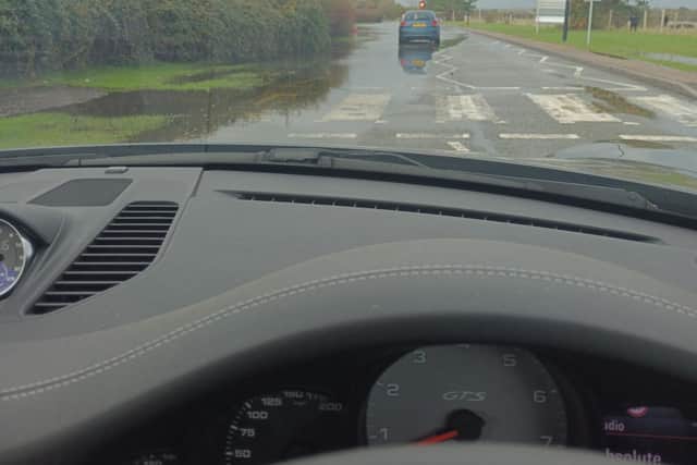 Build up of flood water in December on Thorney Island. Pic: Claire Brown