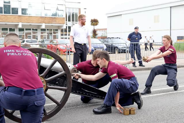 HMS Sultan Field Gun Public Run and Group.