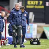 Kenny Jackett witnessed his Pompey side given an uncomfortable time against League Two Stevenage in the Carabao Cup on Saturday. Picture: Jason Brown/ProSportsImages