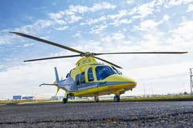 A girl was airlifted to hospital following a collision with a car in Coventry yesterday afternoon.