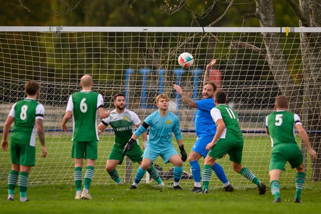 Paulsgrove (blue) v Moneyfields. Picture: Keith Woodland