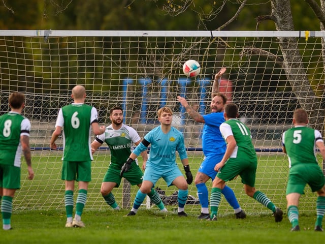 Paulsgrove (blue) v Moneyfields. Picture: Keith Woodland