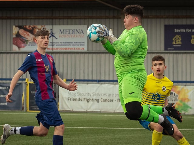 US Portsmouth keeper Harrison Hart. Picture: Keith Woodland