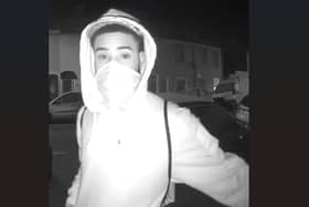 Police have released a picture of a man they wish to speak to as they investigate suspicious behaviour in a Portsmouth road.