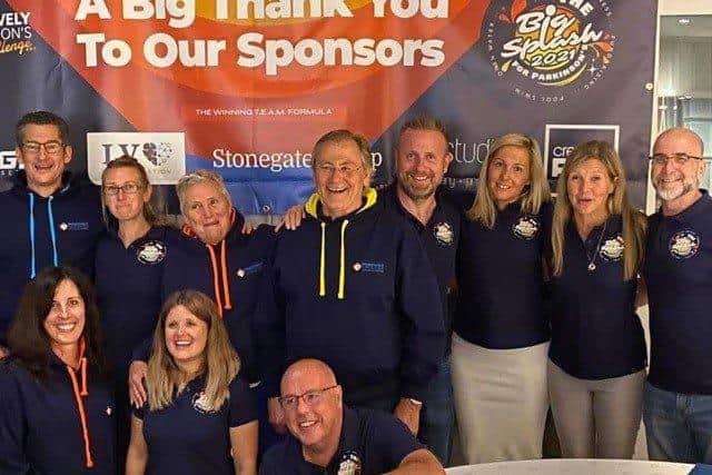 The Positively Parkinson's team who will be swimming from Gosport to the Isle of Wight. Picture: Cure Parkinson's