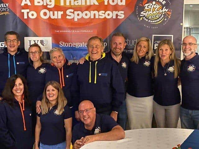 The Positively Parkinson's team who will be swimming from Gosport to the Isle of Wight. Picture: Cure Parkinson's