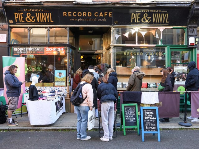 Record Store Day 2024 at Pie & Vinyl, Castle Road, Southsea.Picture: Chris Moorhouse