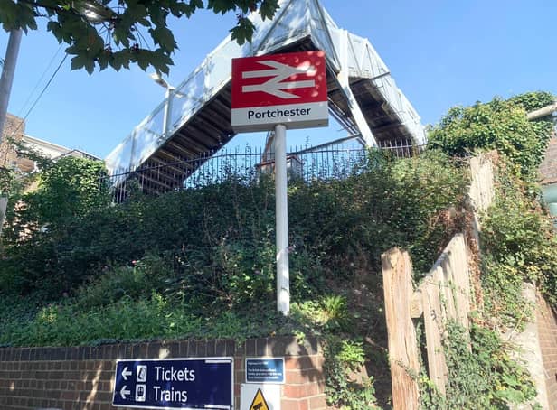 Portchester train station on September 28, 2020. Picture: Sarah Standing