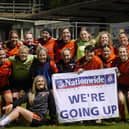 AFC Portchester celebrate winning the top flight of the Hampshire Women's League last night. Picture by Lindsay Hyde