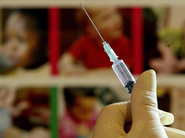 Portsmouth missed the target for children's vaccination levels against measles, mumps and rubella last year
