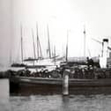 Gosport ferry Frances in 1900 with HMS Victory in the background