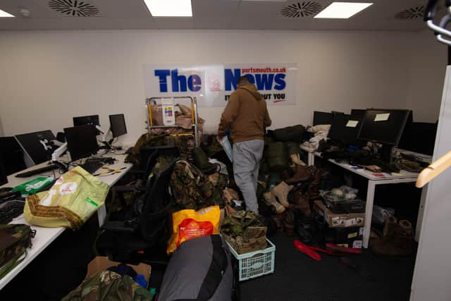 Donations for Ukraine, ready to picked up by fighters on Thursday 10th March 2022

Pictured: Donations at the Portsmouth News office, Lakeside, Portsmouth 

Picture: Habibur Rahman