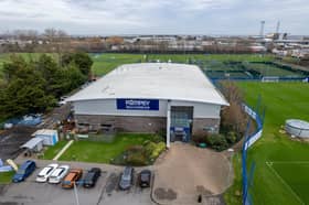 Pompey’s training ground improvements are nearing completion. Picture: Alex Shute