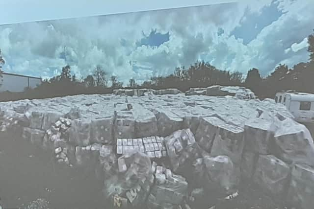 The dumped medical aprons in Calmore, Hampshire