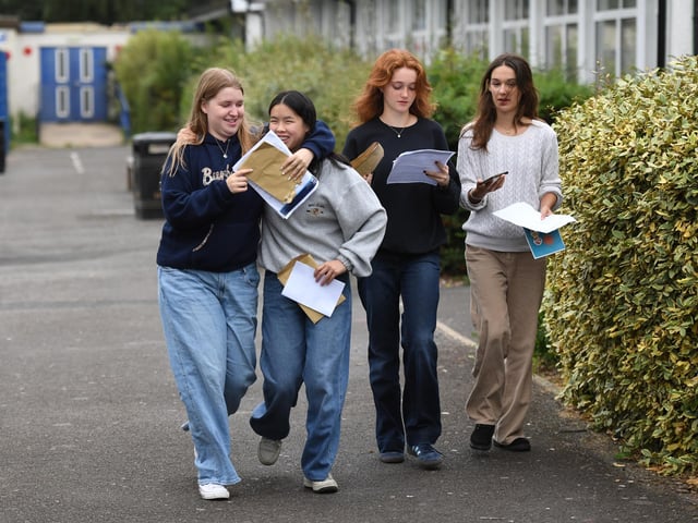 GCSE exam results day at King’s Academy Bay House in Gosport, Hampshire - 22/08/24.Please credit: Paul Jacobs/pictureexclusive.com