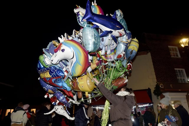 Emsworth Christmas lights were switched on in St Peter's Square on Friday, December 1, 2023.
Picture: Sarah Standing