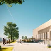 A CGI of the proposed new Bransbury Park leisure centre. Credit: Portsmouth City Council