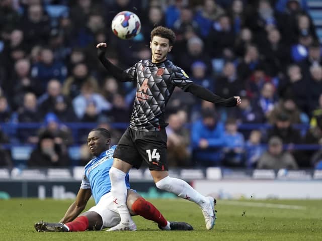 Josh Martin, pictured in action for Barnsley against Pompey last season, has spent the last two weeks training with the Blues. Picture: Jason Brown/ProSportsImages