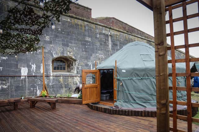 The yurts will provide accommodation for veterans at Fort Cumberland.