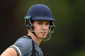 Scott Currie is in the 12-man Hampshire squad to face Sussex in a friendly prior to the Bob Willis Trophy opener between the two counties at Hove next weekend. Photo by Alex Davidson/Getty Images.