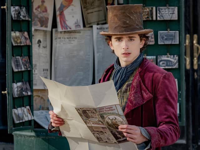Timothée Chalamet in Wonka - a film best experienced at Cineworld 4DX